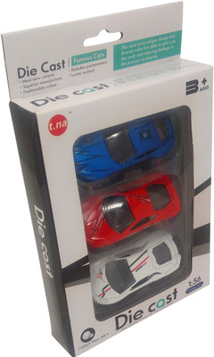 

Parteet 1:56 Die Cast Matel Cars for kids (Pack of 3)(Multicolor)