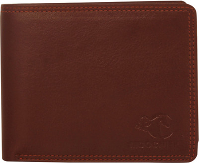 

MOOCHIEF Men Tan Genuine Leather Wallet(8 Card Slots)