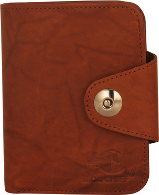 

MOOCHIEF Men Maroon Genuine Leather Wallet(7 Card Slots), Tan