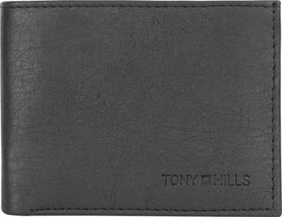 

Tony Hills Men Black Artificial Leather Wallet(2 Card Slots)