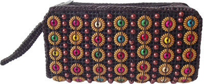 

Lyfe Fashions Women Black Plastic Wrist Wallet