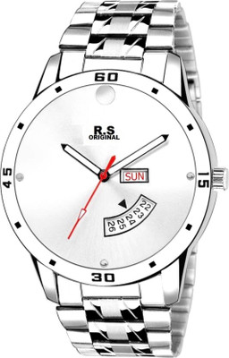 

R S Original RSO-4016 DAY AND DATE WHITE WATCH FOR MEN Watch - For Men