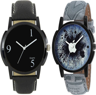 

Newman AJ Stylish Simple white Formal look & Apple Multi Stylish Analog leather Belt Watch - For Boys