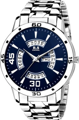 

R S Original RSO-4012 DAY AND DATE BLACK WATCH FOR MEN Watch - For Men