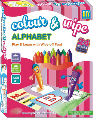 

Grab Offers Colour Nd Wipe Alphabet Play And Learn 24 Reusable Card For Colour Again Nd Again.