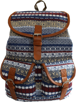 

Damit DB34_1 10 L Backpack(Blue, Beige), Beige;blue