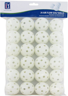 

PGA TOUR Air Flow Practice Golf Balls, Pack of 24 Golf Ball(Pack of 24, White)