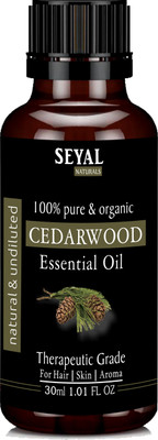 

Seyal Cedarwood Essential Oil 100% Pure & Organic Therapeutic Grade Undiluted For Hair, Skin, Aroma(30 ml)