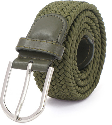 

Celebrino Men & Women Casual Green Nylon Belt