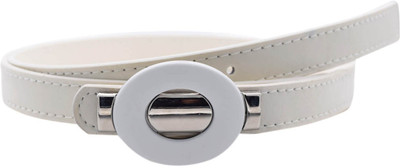 

Baluchi Women Casual, Party, Evening White Artificial Leather Belt