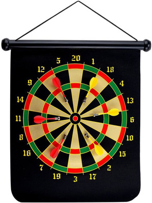 

Xerobic Roll-Up Magnetic Dart Board Set, Fabric Double Sided Hanging Magnetic Dart Board with 6pcs Dart Flights Great Alternative To Regular Dart Board Portable, Durable And Hanging Everywhere Great Gifts Idea Board Game