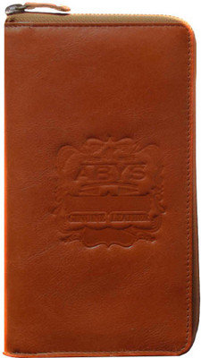 

ABYS Men Tan Genuine Leather Document Holder(14 Card Slots)