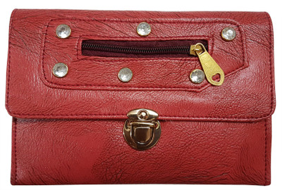 

Bloomtail Casual, Formal, Sports, Party Red, Gold Clutch, Gold;red