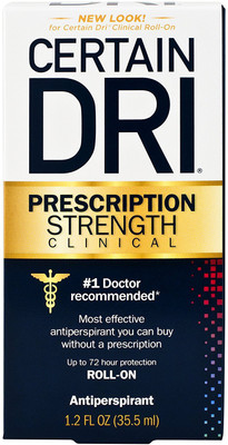 

Certain Dri Prescription Strength Clinical Antiperspirant Roll-On, 1.2 Ounce Deodorant Roll-on - For Men & Women(35.5 ml)