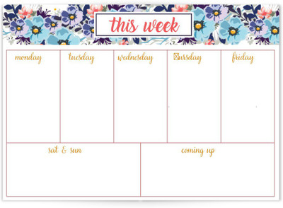 

Chambers of Ink A4 Calendar(Floral Notepad, Purple)