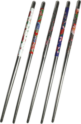 

CraftEra Multicolor Steel Juda Hair Pin Bun Stick(Multicolor)