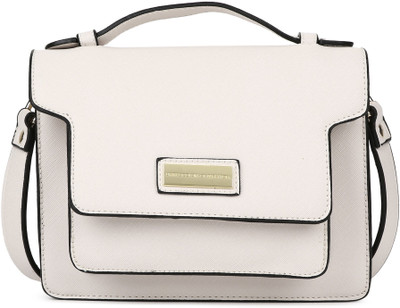 

United Colors of Benetton Women Casual Beige PU Hand-held Bag
