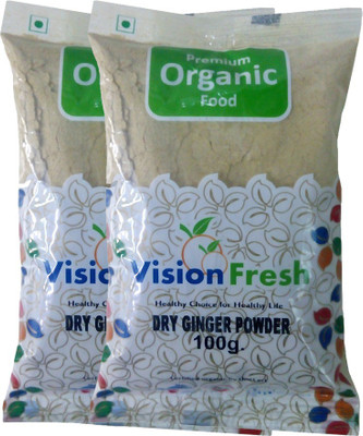 

Vision Fresh Organic Dry Ginger Powder (Adrak) - 200 grams - Pack of 2 (100 Gram Each)(200 g)