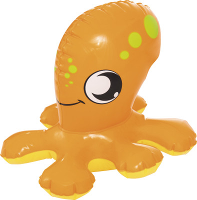 

DealBindaas Bestway Up, In & Over Bath Puffy Pals 23 Cms Octopus Inflatable | 1 Pcs |Age 4-24 Months | Summer Bath Toy Inflatable Pool Accessory(Orange)
