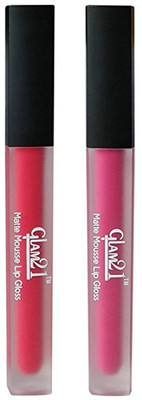 

Glam 21 Matte Mousse Lip Gloss -Peach & Pink(5 g, peach, pink)