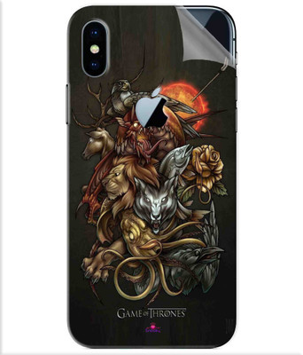 Snooky Apple iPhone X Mobile Skin(Multicolor)