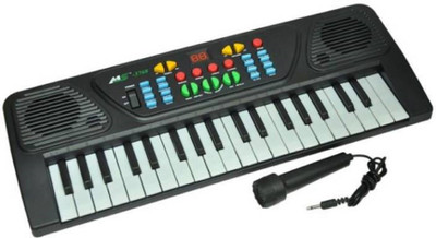 

KIDLAND 37 key Melody Mixing Piano Organ with Microphone Mic Synthesizer (Black)(Black)