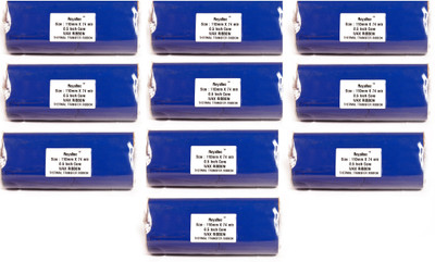 

Royaltec 110MMX74Mtr Set of 10 Barcode Ribbon NON-ADHESIVE Paper Label(Blue)