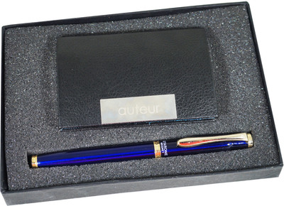 

auteur Special Collection Magnet Cap Bright Colour Roller Pen With Corporate Card Holder Pen Gift Set(Pack of 2)