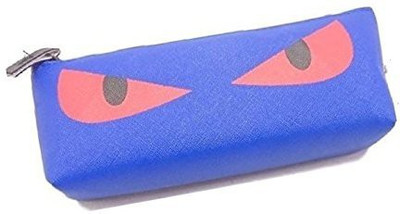 

Enwraps Zipper Pencil Pouch Animal Eye Art Artificial Leather Pencil Box(Set of 1, Blue)
