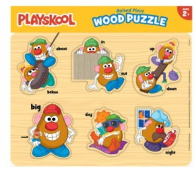 

Playskool Raised PieceWood Puzzle - Opposites(6 Pieces)