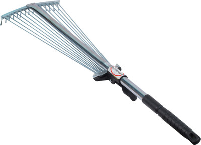 

Pepper Agro PepperAgro Gardening Tools Leaf Rake Garbage Clean up "Swatch Bharath" tool adjustable steel rake with 15 teeth Leaf Rake(80 cm)