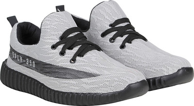 

Koxko Transit Runner Men's Casual Running Lace Up Shoes For Men Training & Gym Shoes For Men(Grey, Light grey