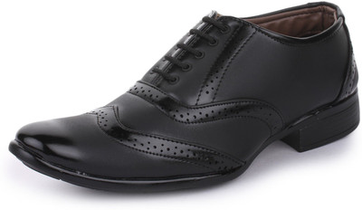 

TRASE Brogue Formal Shoe Lace Up For Men(Black