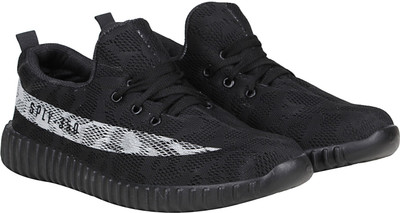 

Koxko Transit Runner Men's Casual Running Lace Up Shoes For Men Training & Gym Shoes For Men(Black