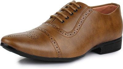 

TRASE Victor Formal Shoe Brogues For Men(Tan, Brown
