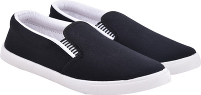 

Boysons summer slipons, casual shoes, canvas sneakers, Canvas Shoes For Men(Black, White