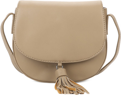 

United Colors of Benetton Women Casual Brown PU Sling Bag