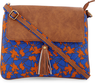 

Vivinkaa Women Blue Cotton Sling Bag