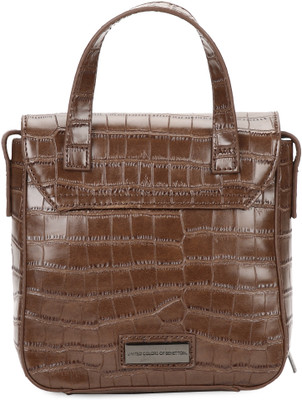 

United Colors of Benetton Women Casual Brown PU Sling Bag
