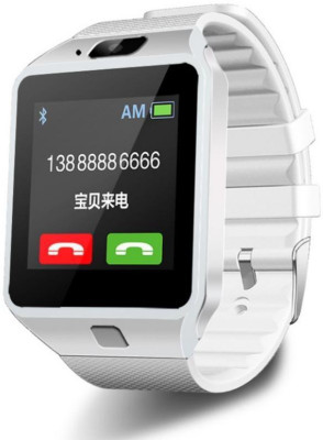 

MOBILE FIT Bluetooth Smart Watch WHITE Smartwatch(Black Strap FREE SIZE)