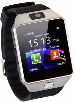 

MOBILE FIT SW-M9 Bluetooth Smart Watch Phone With Camera and Sim Card,Silver Smartwatch(Silver Strap Free Size)