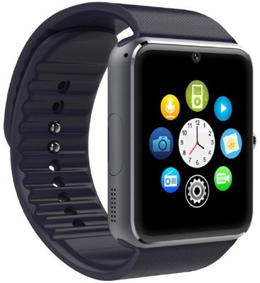 

KUKSHYA GT08 Black Smartwatch Smartwatch(Black Strap Regular)
