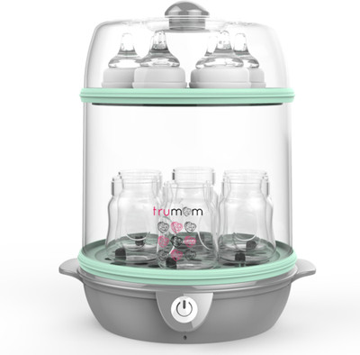 

Trumom Bottle Sterilizer and Food Steamer - 6 Slots(Grey)