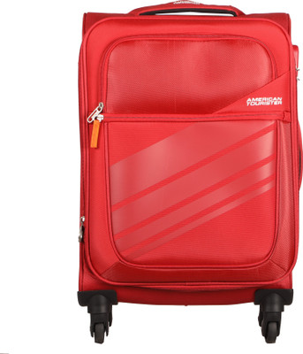 

American Tourister Stirling Spinner Soft Trolley 56 cm (Red) Expandable Cabin Luggage -  inch(Red