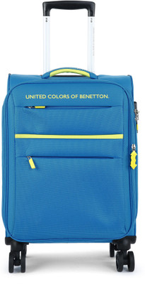 

United Colors of Benetton Soft Luggage Strolly Expandable Cabin Luggage -  inch(Blue
