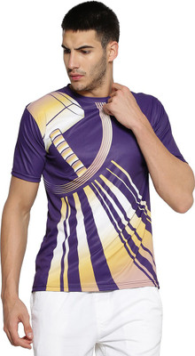 CAMPUS SUTRA Graphic Print Men Round Neck Purple T-Shirt