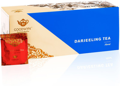 

Goodwyn Darjeeling Tea, Fresh Tea from Premium Tea Gardens, 100 Tea Bags Black Tea Bags Box(100 Bags)