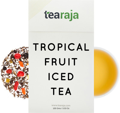 

Tearaja Tropical Fruit Iced Tea Strawberry, Kiwi, Orange, Pineapple, Cranberry Iced Tea Vacuum Pack(100 g)