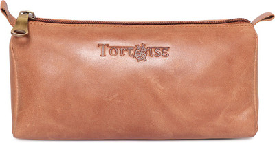 

Tortoise Cosmetic Pouch(Brown), Tan brown