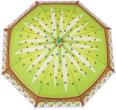 

FabSeasons Kids Fancy Kiwi Printed, Single Fold, Stick Umbrella For Rains, Summer and Sun Protection Umbrella(Green)